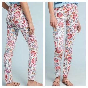ANTHRO PILCRO AND THE LETTER PRESS FLORAL JEANS